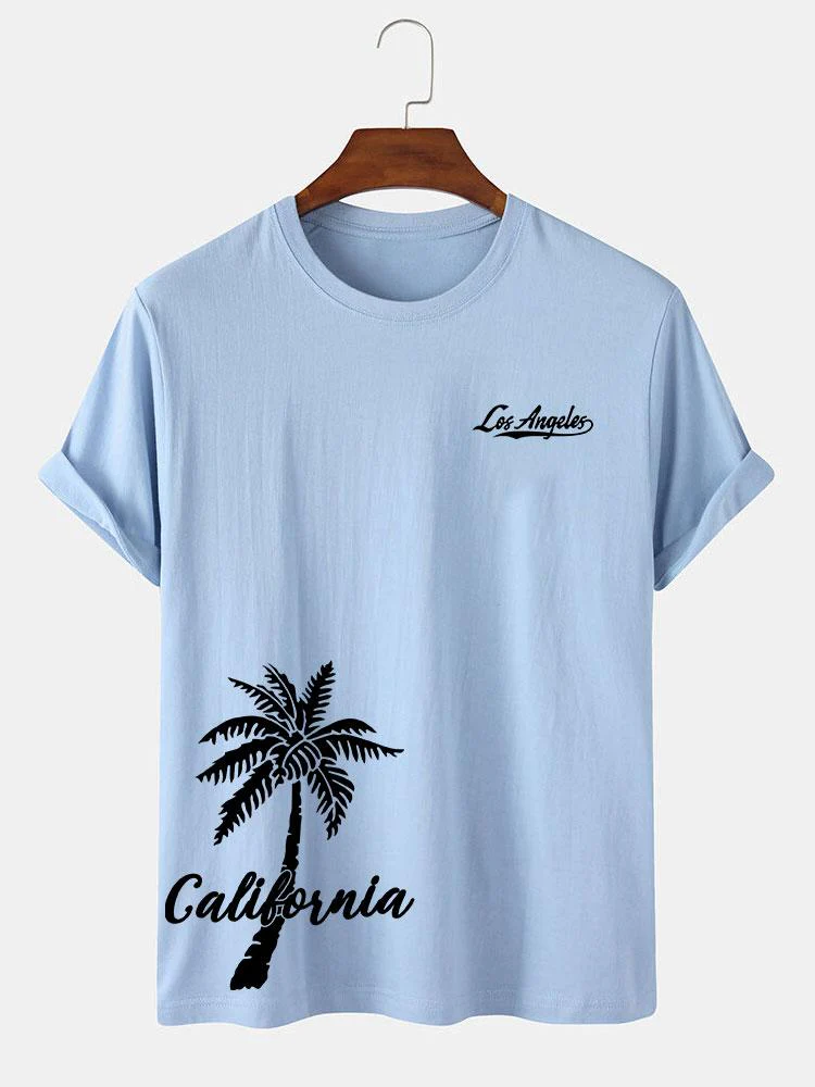 Erick® | Palm Tree Print T-Shirt - Image 2