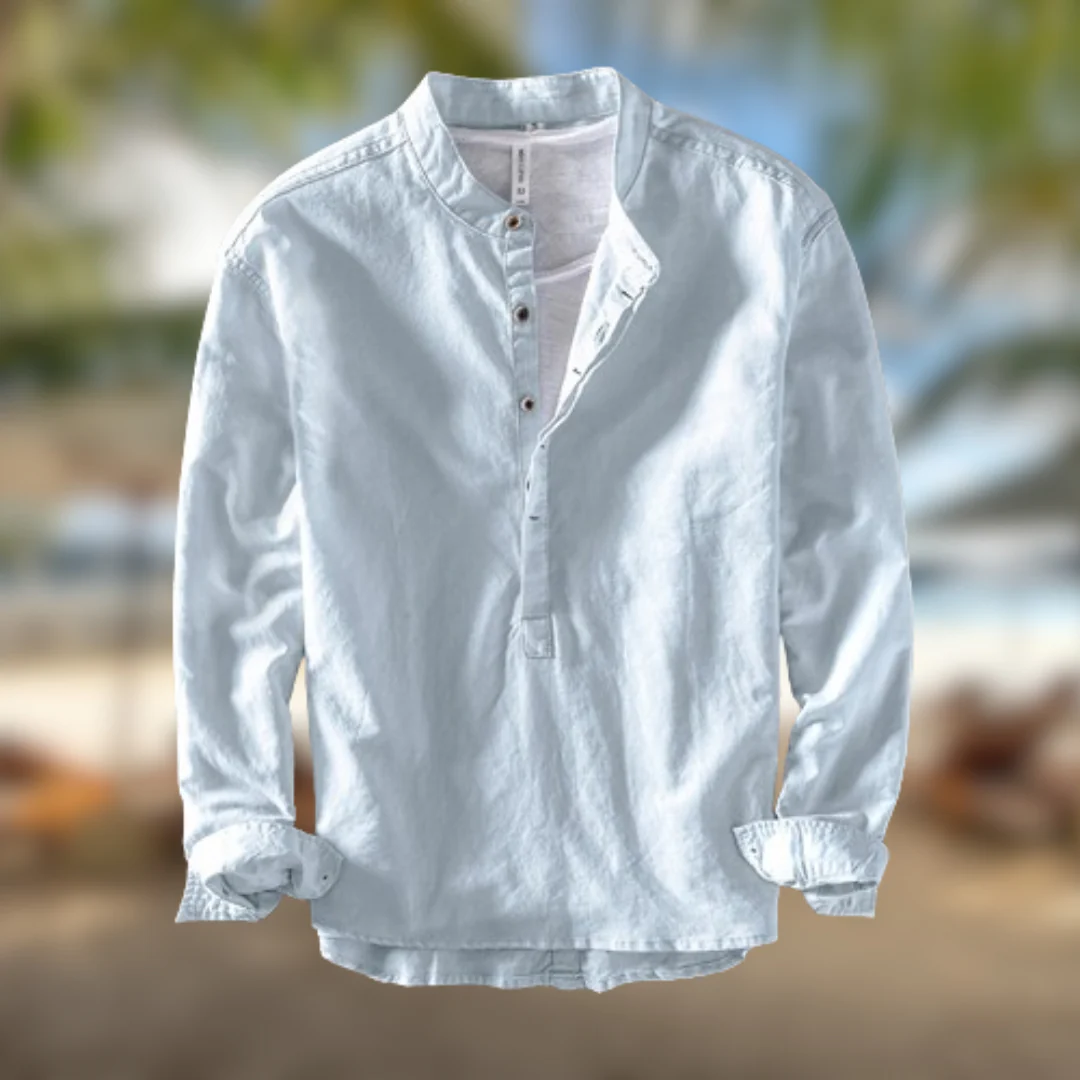Ermenegildo® | Linen Blend Men's Shirt - Image 2