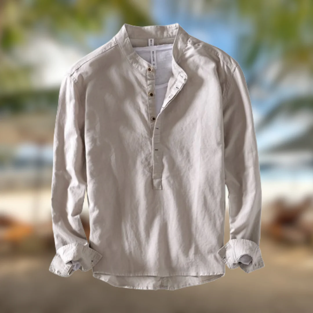 Ermenegildo® | Linen Blend Men's Shirt - Image 3