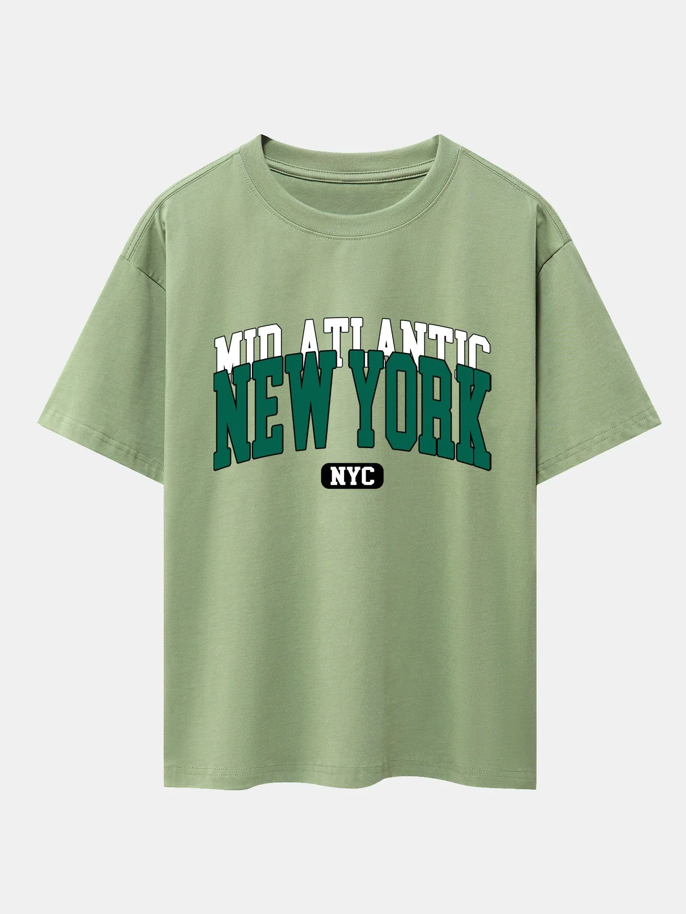 Ermenegildo® | New York Print Drop Shoulder Oversize T-Shirt - Image 8