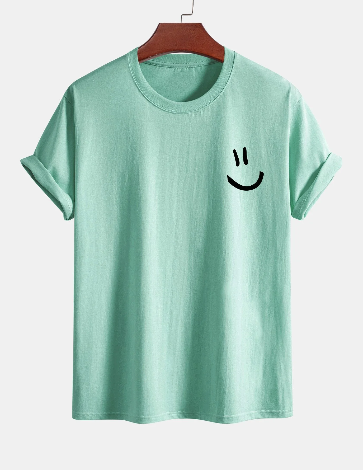 Ernest® | Regular Fit Smiley Face Print Cotton T-Shirt - Image 15