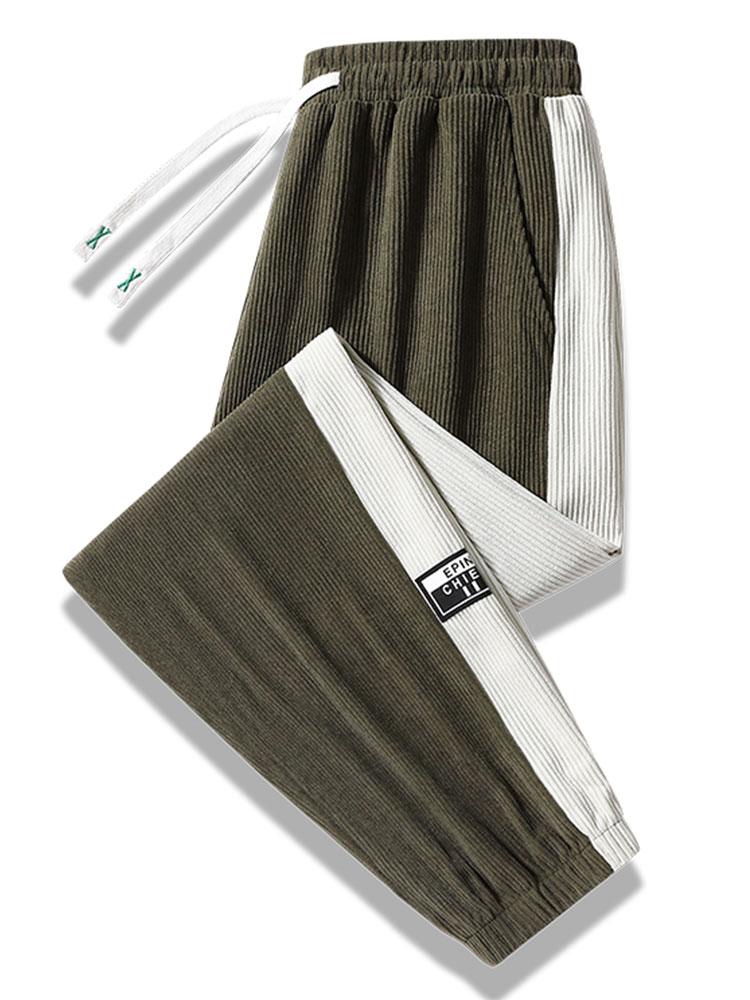 Ernesto® | Side Stripe Corduroy Jogging Pants - Image 17