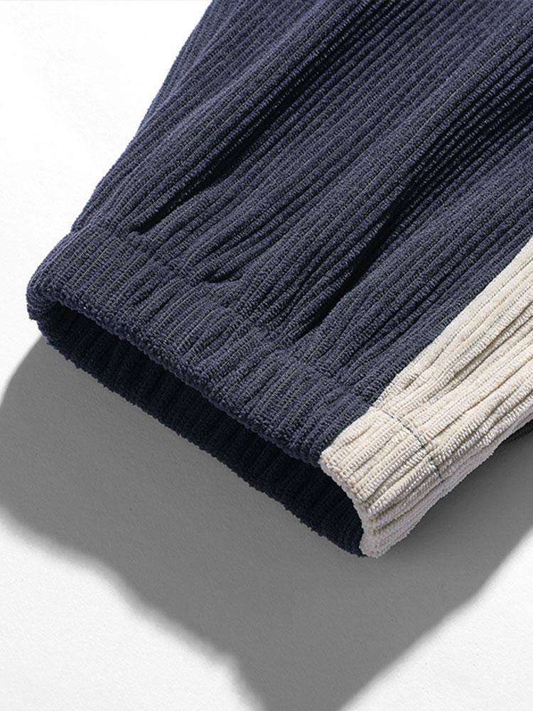 Ernesto® | Side Stripe Corduroy Jogging Pants - Image 25