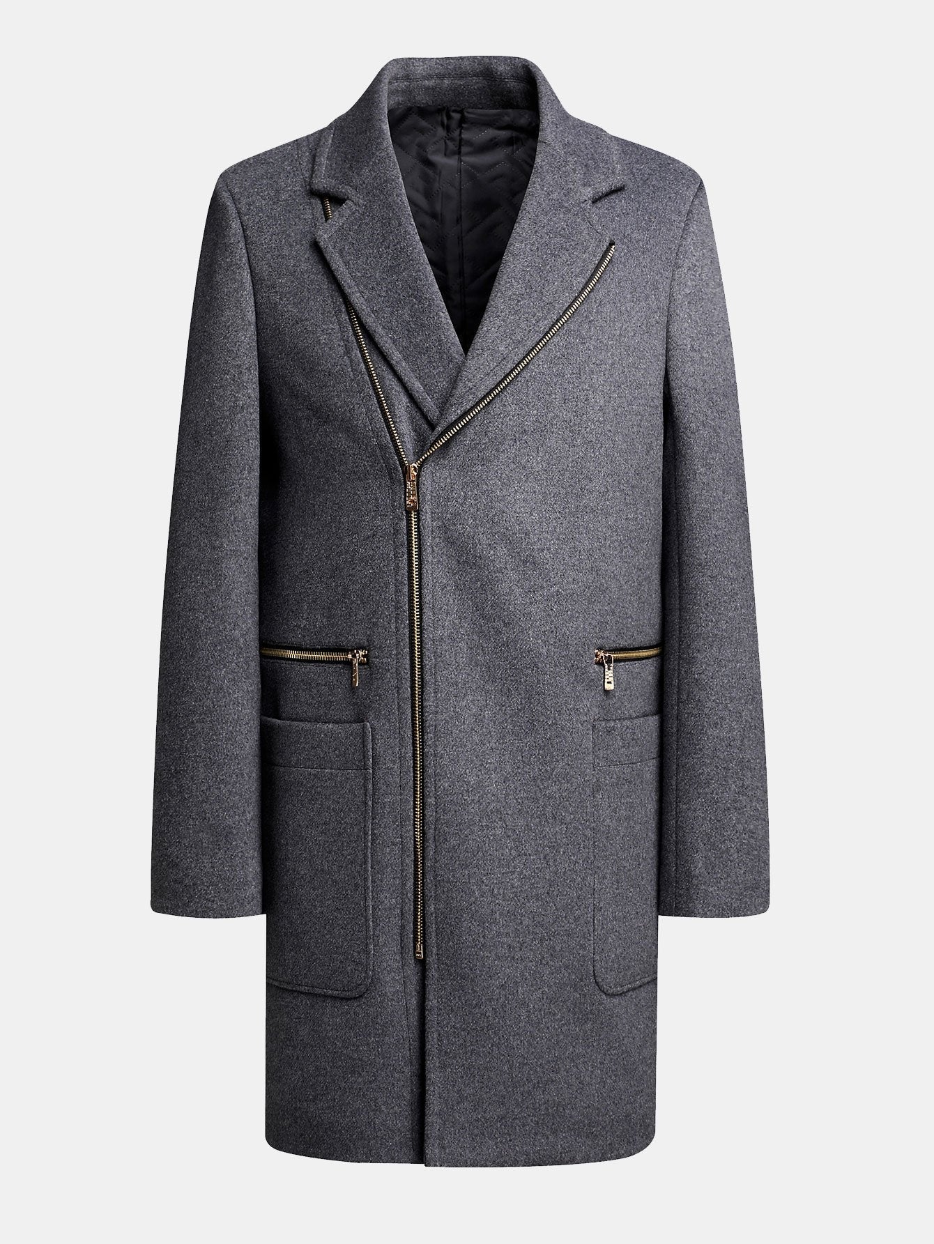 Ernesto | Long Line Wool Blended Overcoat - Image 4