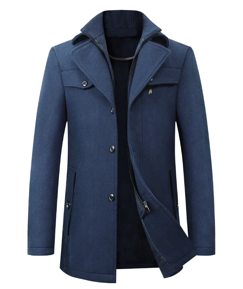 Esaú | Tailor-made men's coat with inside zip - Image 13