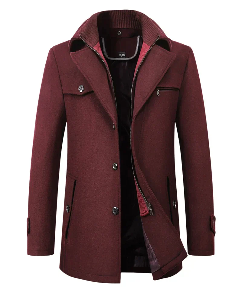 Esaú | Tailor-made men's coat with inside zip - Image 2