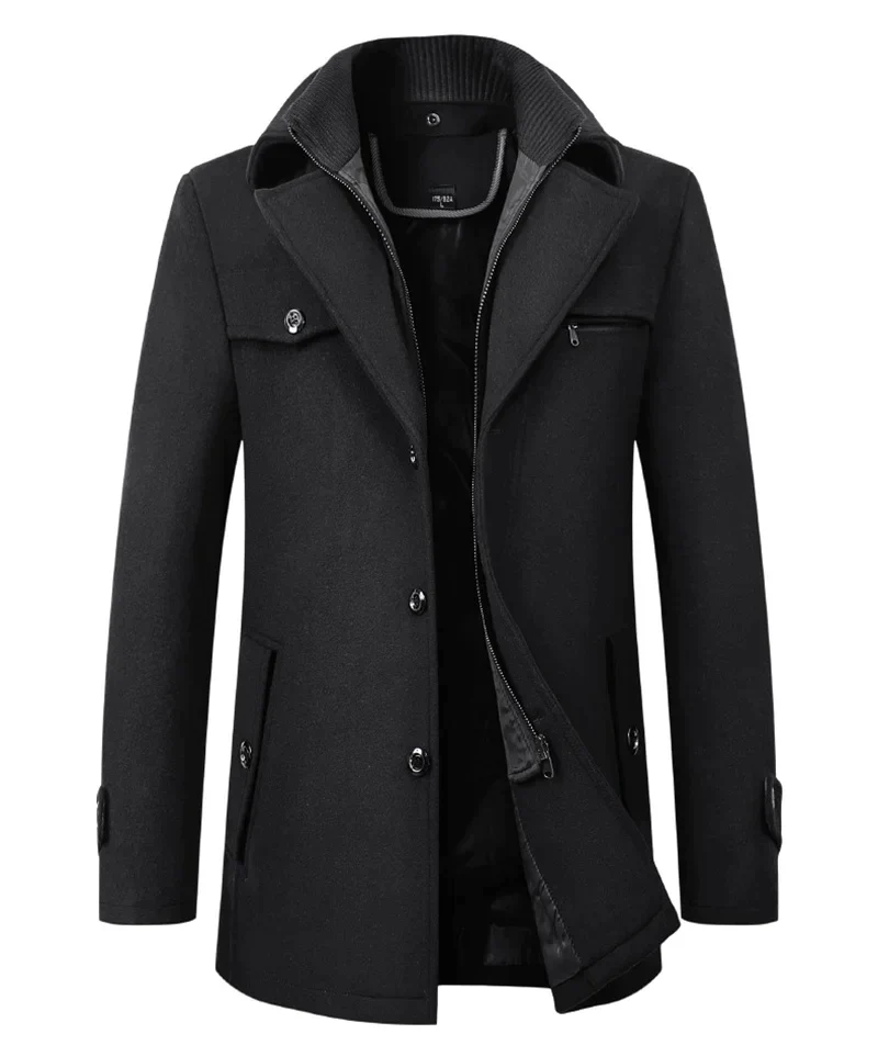 Esaú | Tailor-made men's coat with inside zip - Image 4