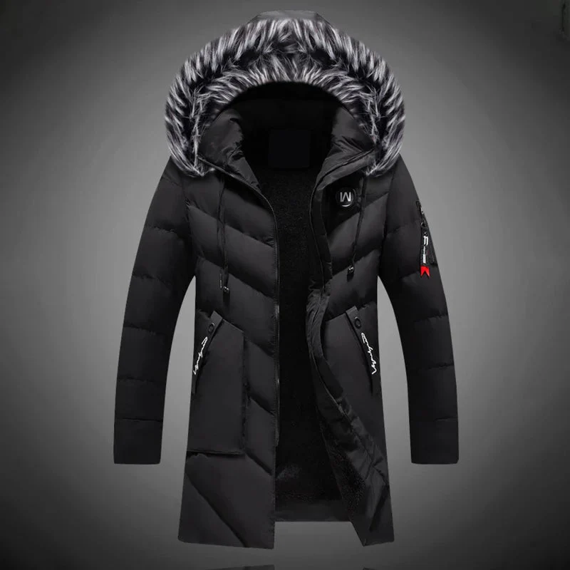 Esaú | Warm quilted coat with hood, winter jacket, wind & water repellent - Image 2