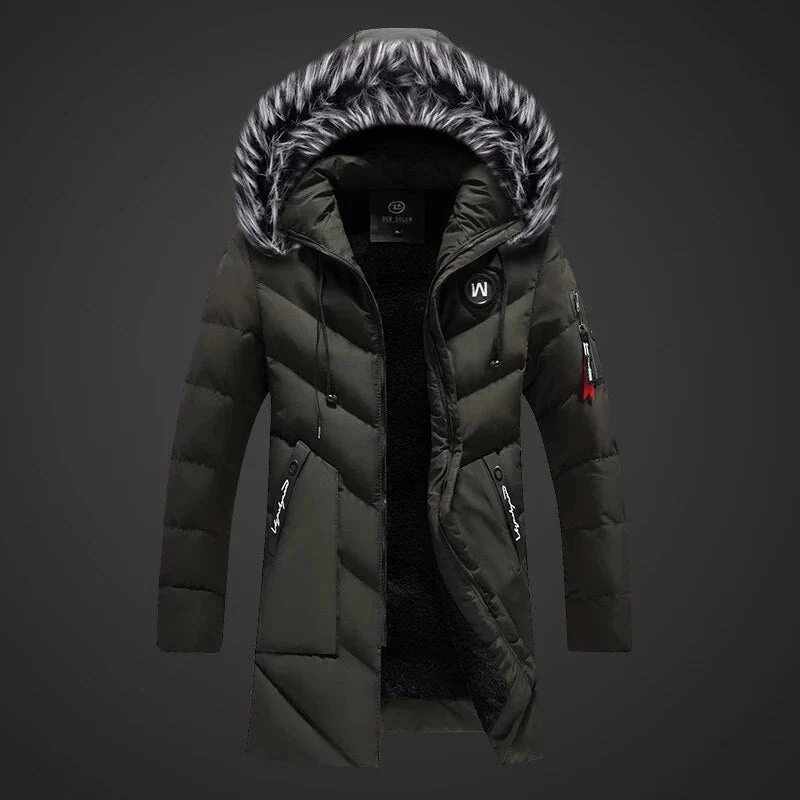 Esaú | Warm quilted coat with hood, winter jacket, wind & water repellent - Image 4