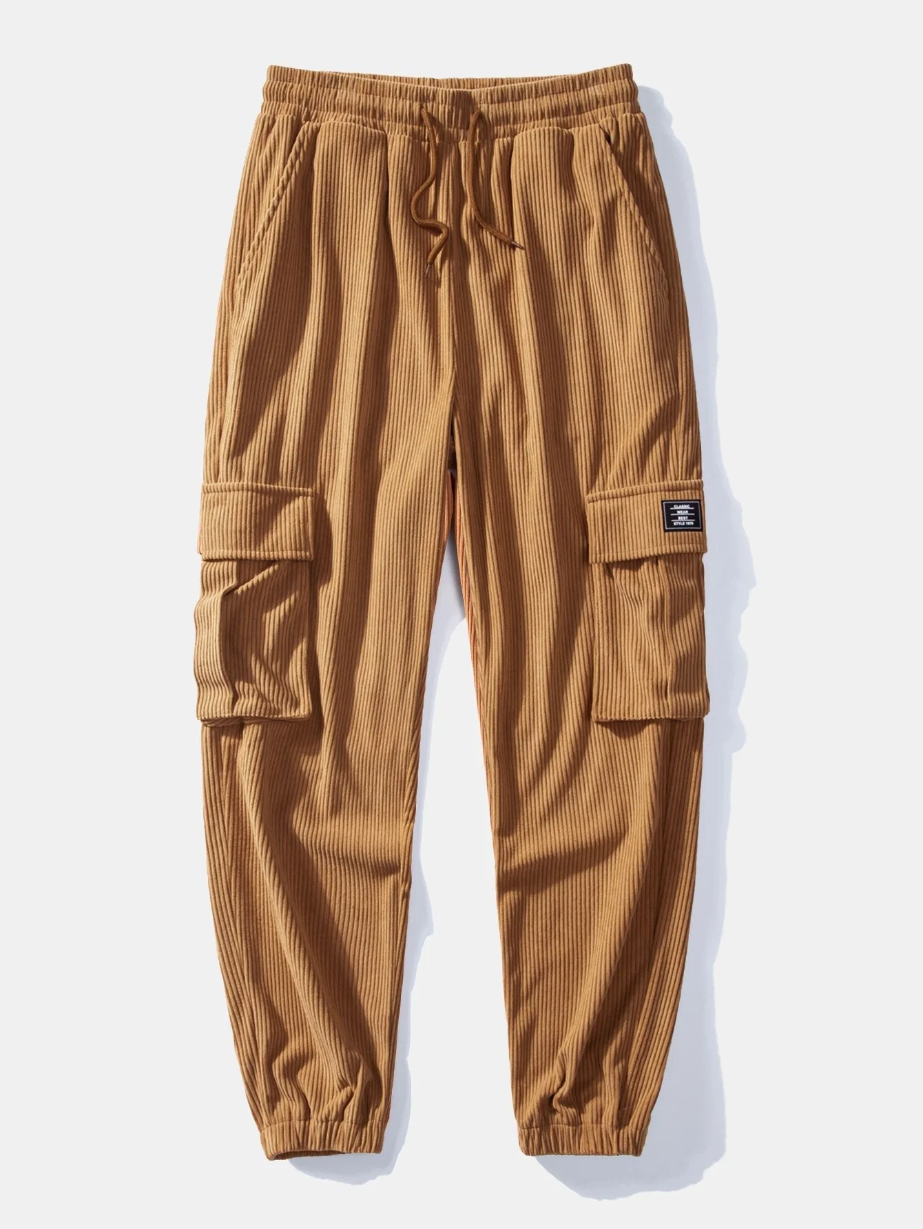 Estanislao® | Drawstring Corduroy Cargo Jogger Pants - Image 8