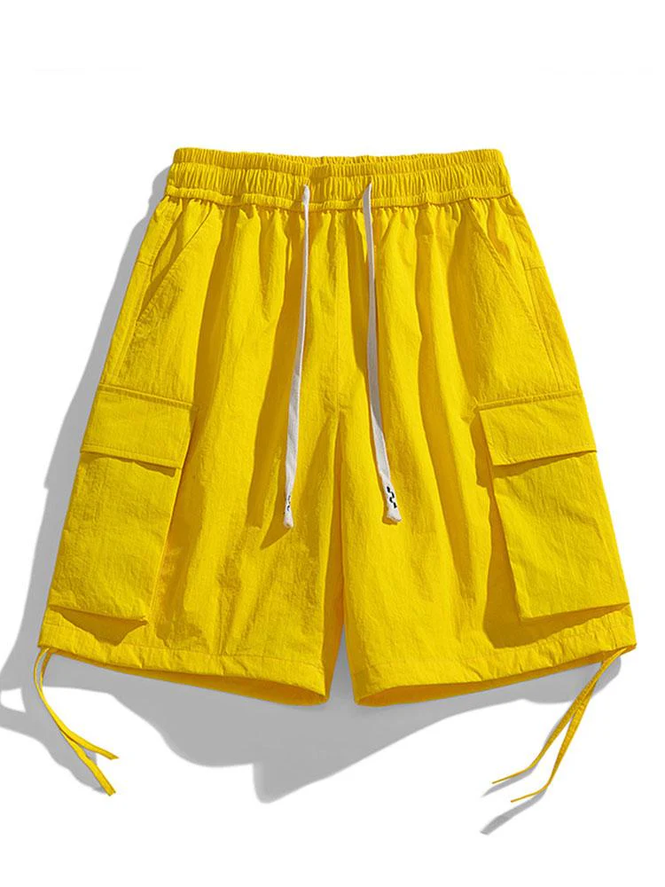 Esteban® | Drawstring Hem Cargo Shorts - Image 3
