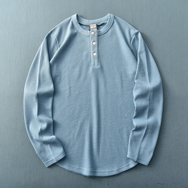 Esteban® | Henley In Cotone Waffle - Image 5