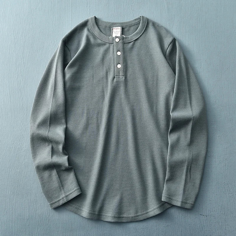 Esteban® | Henley In Cotone Waffle - Image 6