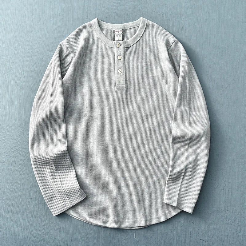 Esteban® | Henley In Cotone Waffle - Image 8