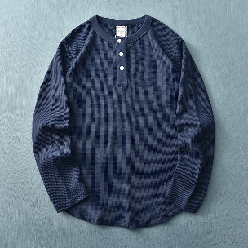 Esteban® | Henley In Cotone Waffle - Image 9