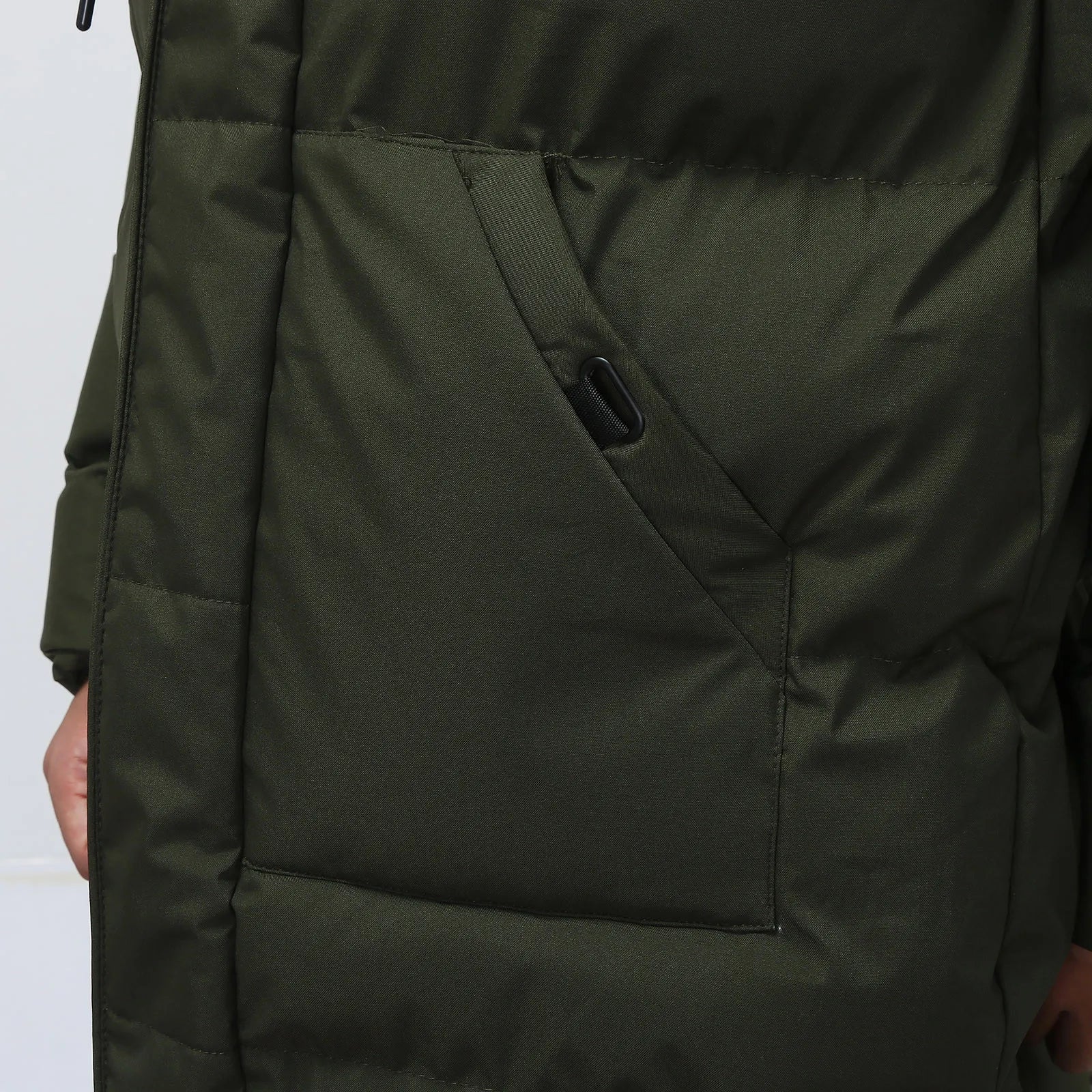 Estuardo | Men's insulated puffer coat with long hood - Image 4