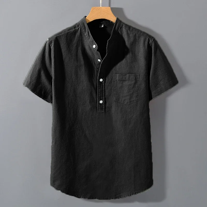 Ethan | Short Sleeved Cotton Shirt - Image 3