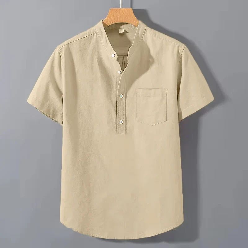Ethan | Short Sleeved Cotton Shirt - Image 4