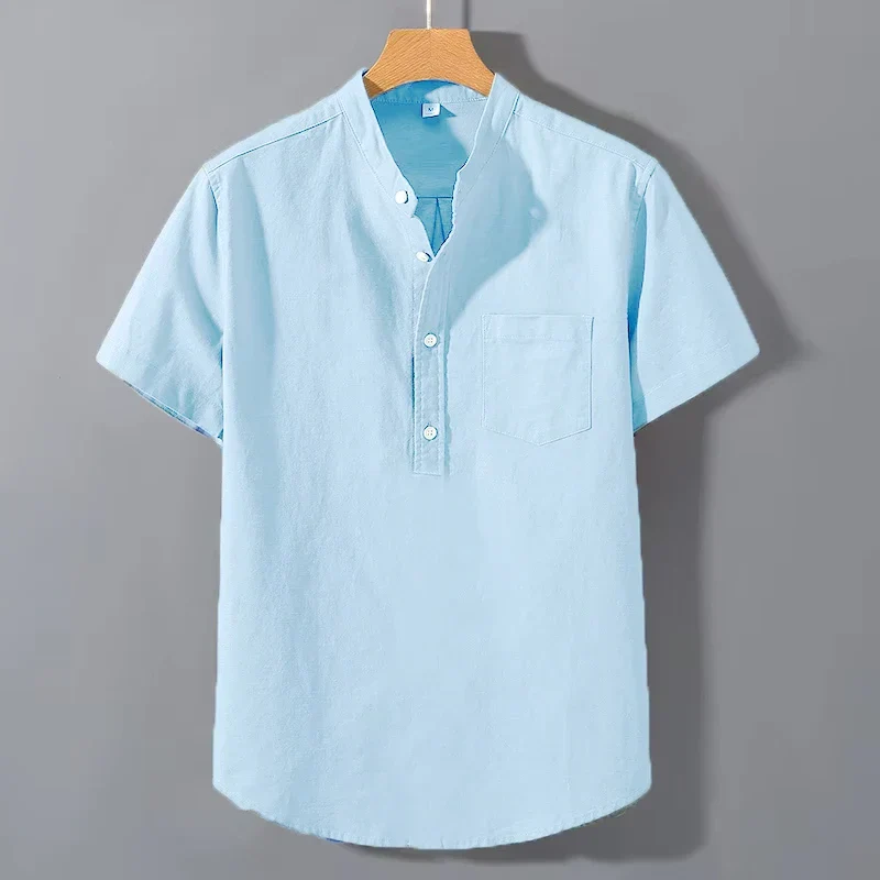 Ethan | Short Sleeved Cotton Shirt - Image 5