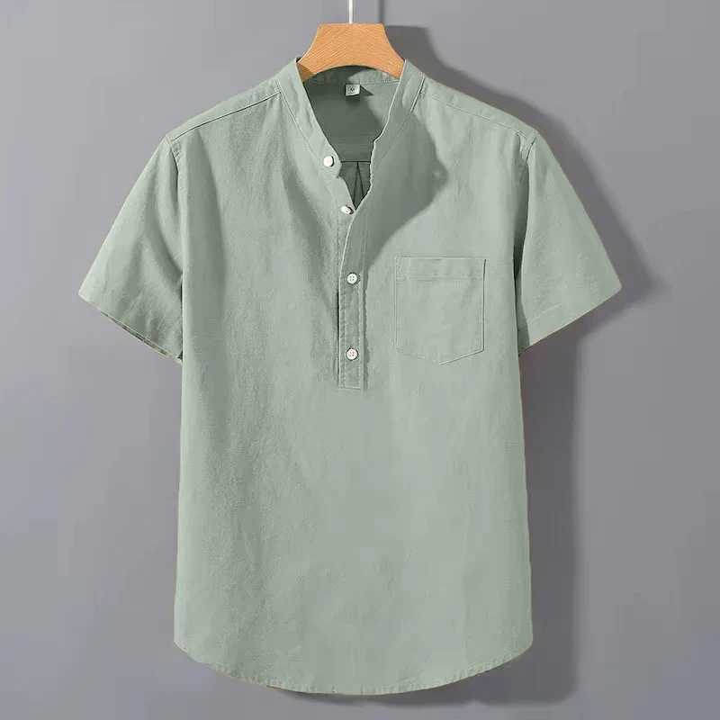 Ethan | Short Sleeved Cotton Shirt - Image 6