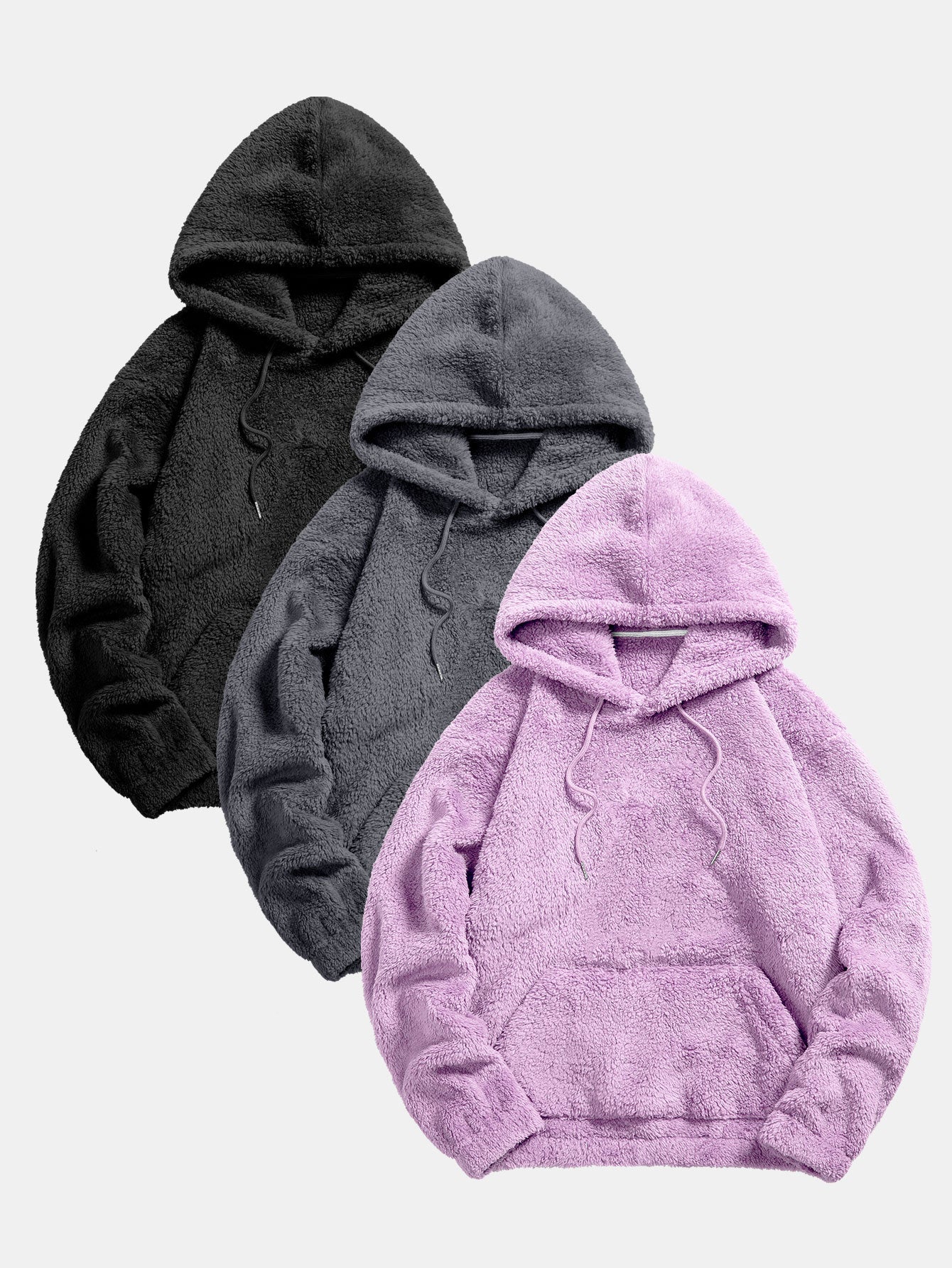 Euan | 3 Pieces Basic Teddy Hoodies - Image 12