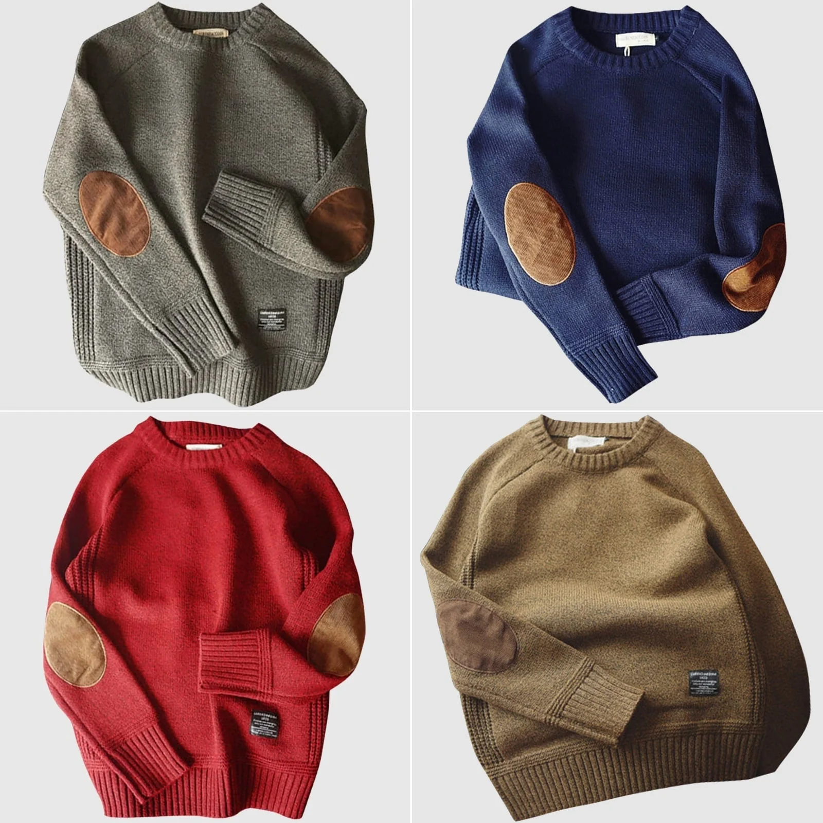 Euclid | Ulman – Two-tone men's round neck knitted sweater - Image 5