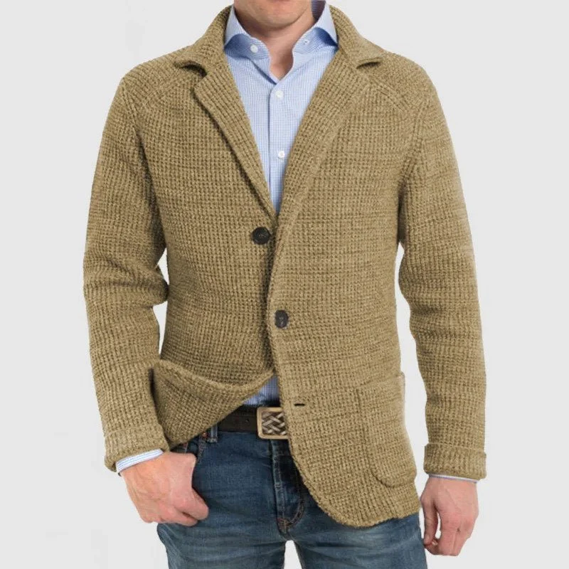 Eudoro | Elegant jacket with long sleeves and patch pockets - Image 3