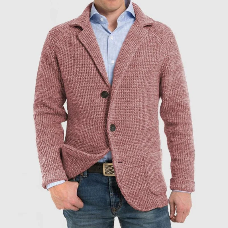 Eudoro | Elegant jacket with long sleeves and patch pockets - Image 4