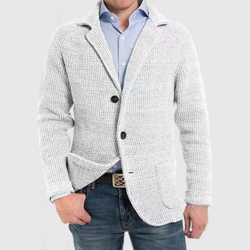 Eudoro | Elegant jacket with long sleeves and patch pockets - Image 5