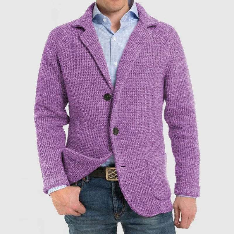 Eudoro | Elegant jacket with long sleeves and patch pockets - Image 6