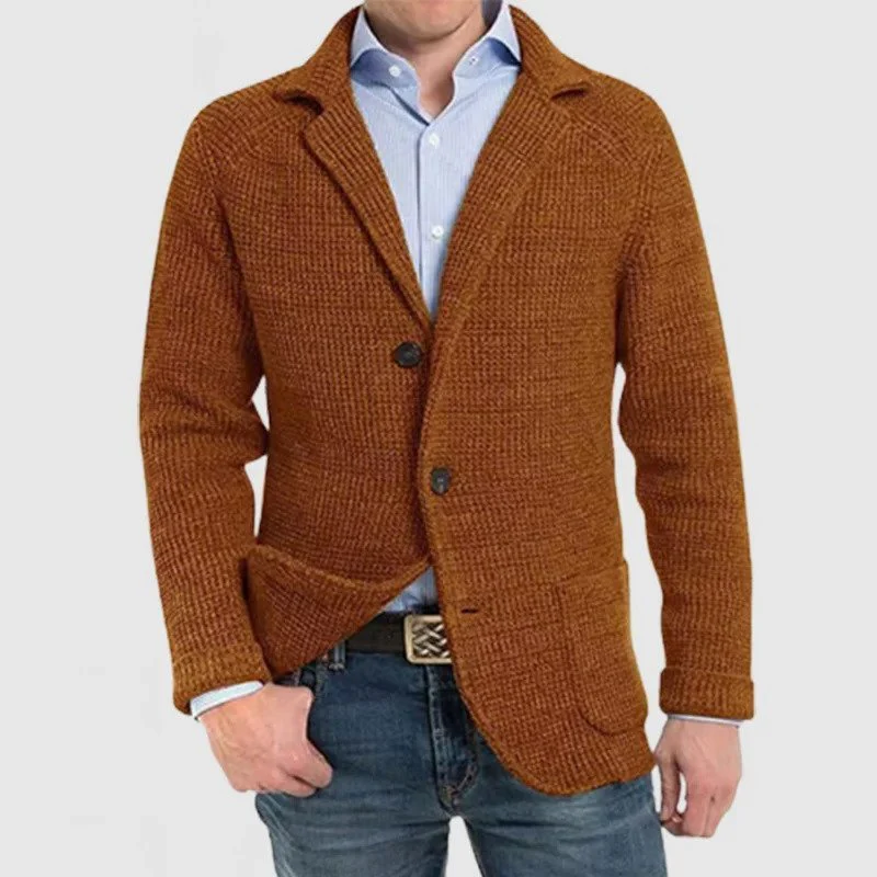 Eudoro | Elegant jacket with long sleeves and patch pockets - Image 8