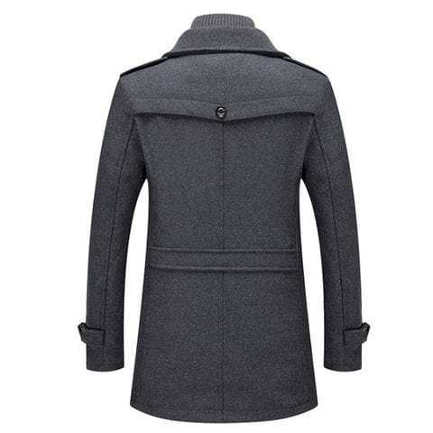 Eulises | Men's double-layered coat with high collar - Image 6