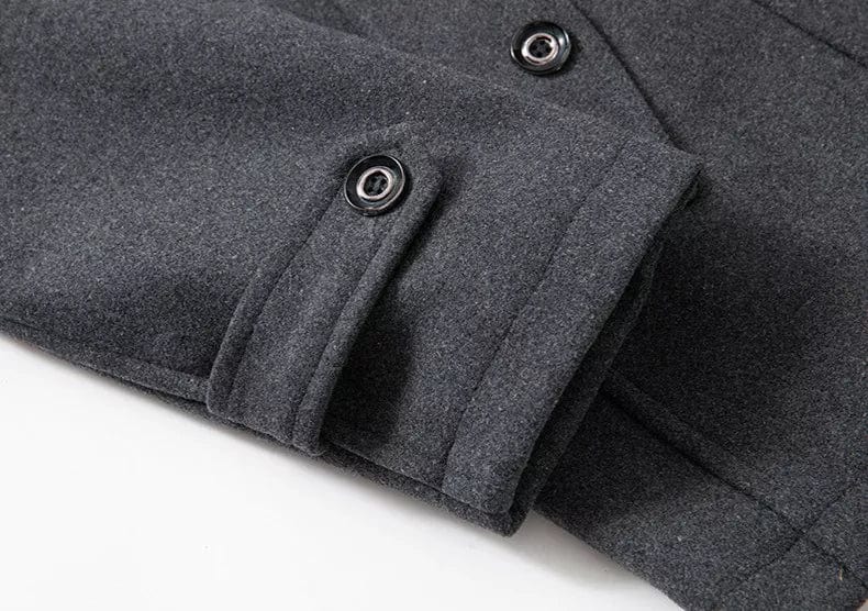 Eulises | Men's double-layered coat with high collar - Image 9