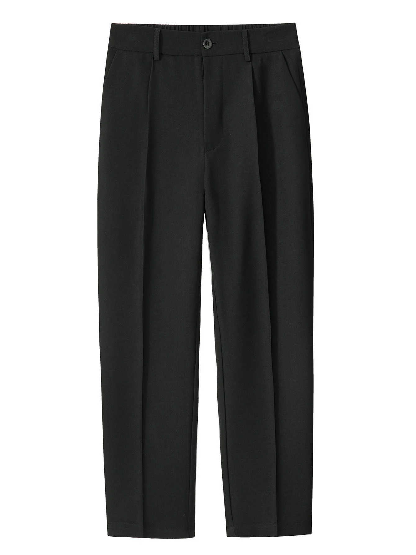 Eustaquio® | Relax Fit Elastic Waist Straight Leg Trousers - Image 10