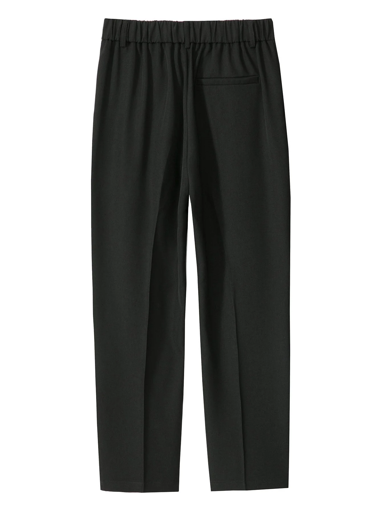 Eustaquio® | Relax Fit Elastic Waist Straight Leg Trousers - Image 11