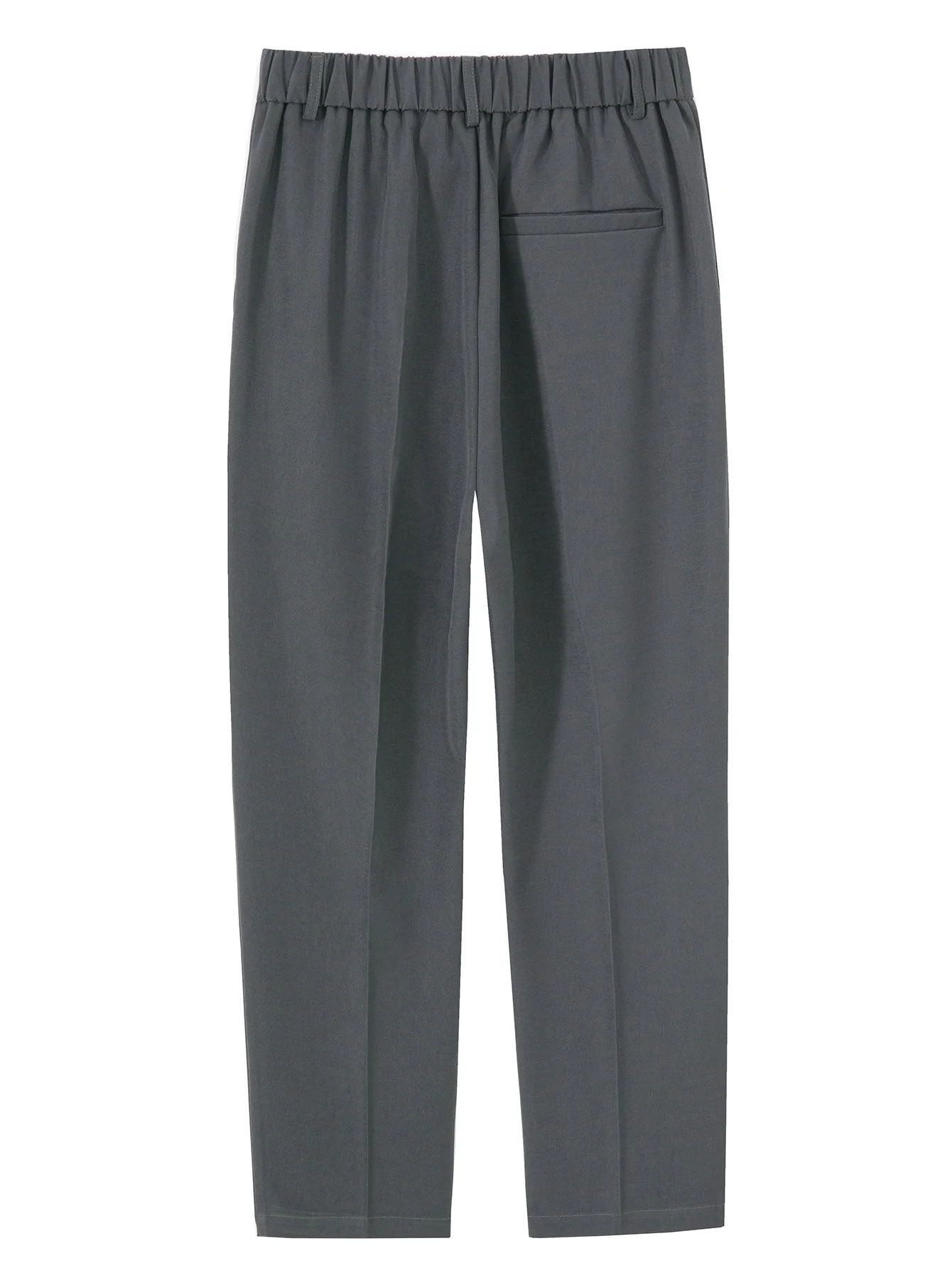 Eustaquio® | Relax Fit Elastic Waist Straight Leg Trousers - Image 13