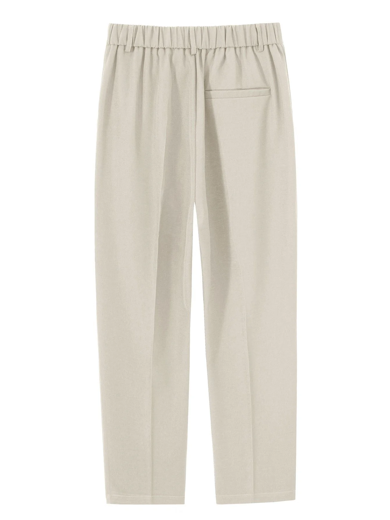 Eustaquio® | Relax Fit Elastic Waist Straight Leg Trousers - Image 15