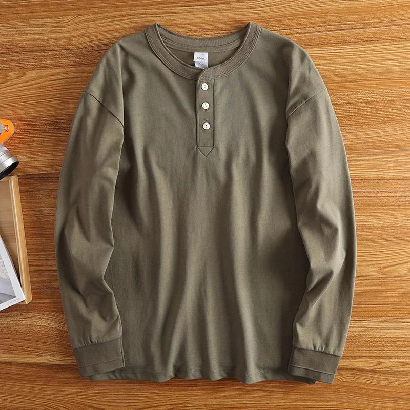 Evaristo® | 3-button Crewneck Pullover - Image 2