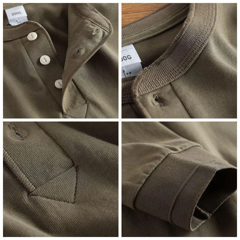 Evaristo® | 3-button Crewneck Pullover - Image 6