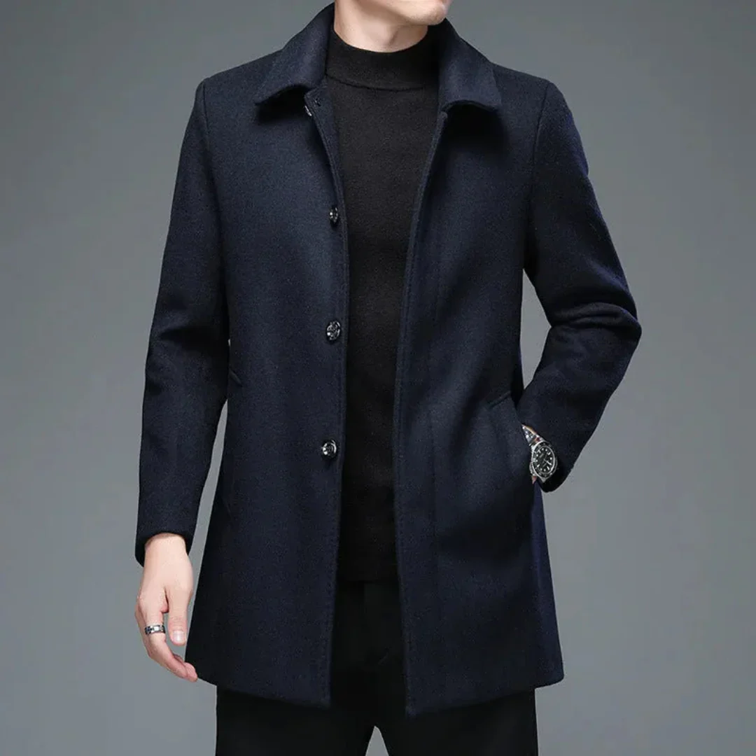 Evaristo | Spencer Classic Wool Overcoat - Image 2