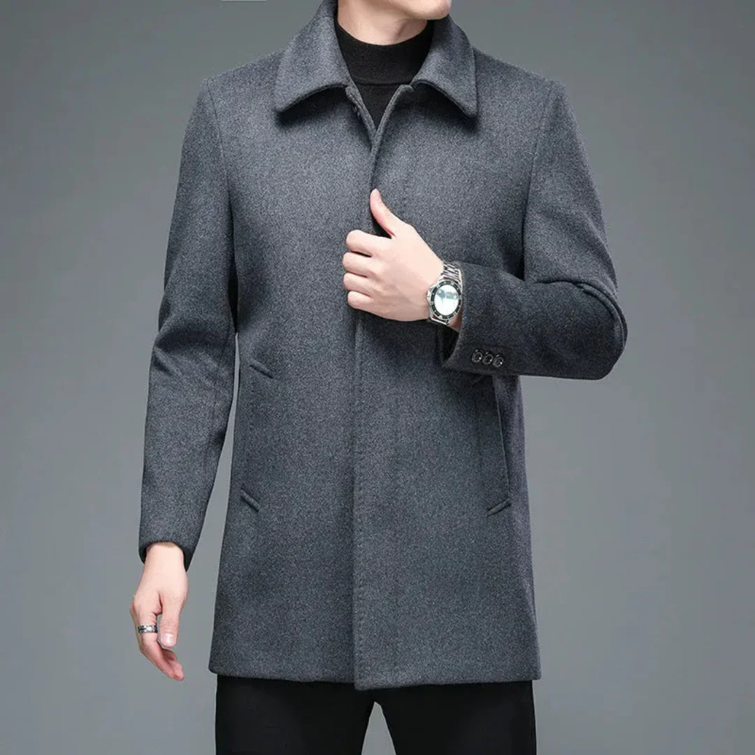 Evaristo | Spencer Classic Wool Overcoat - Image 3