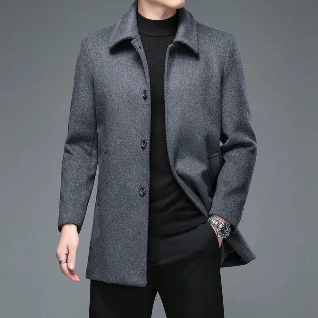 Evaristo | Spencer Classic Wool Overcoat - Image 4