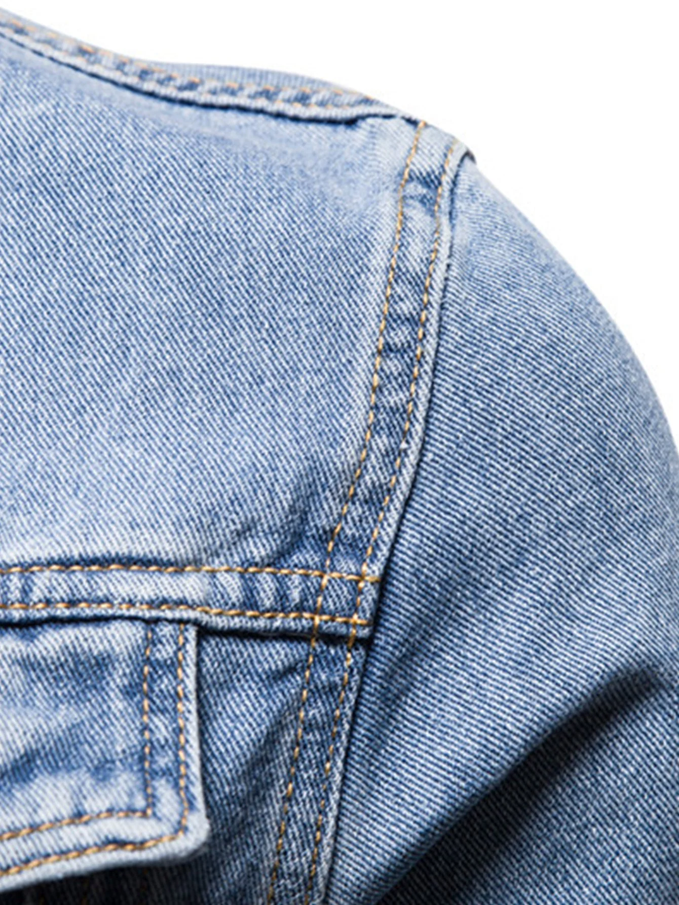 Everardo® | Washed Denim Jacket - Image 13