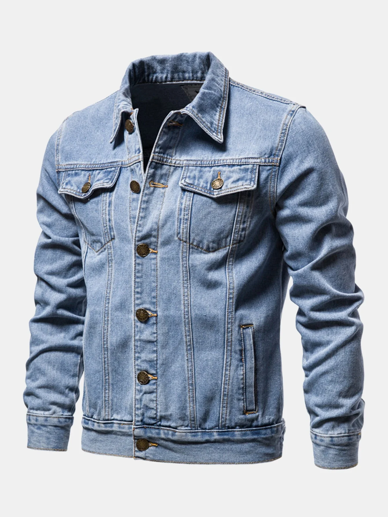 Everardo® | Washed Denim Jacket - Image 6