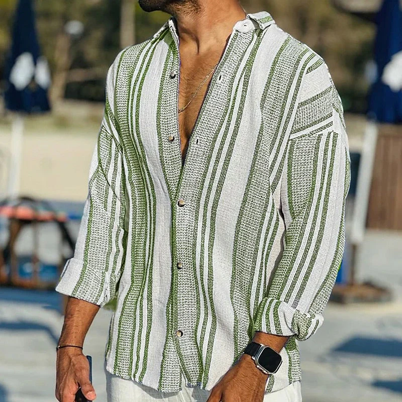 Ewart® | Summer Blouse Striped For Men - Image 4