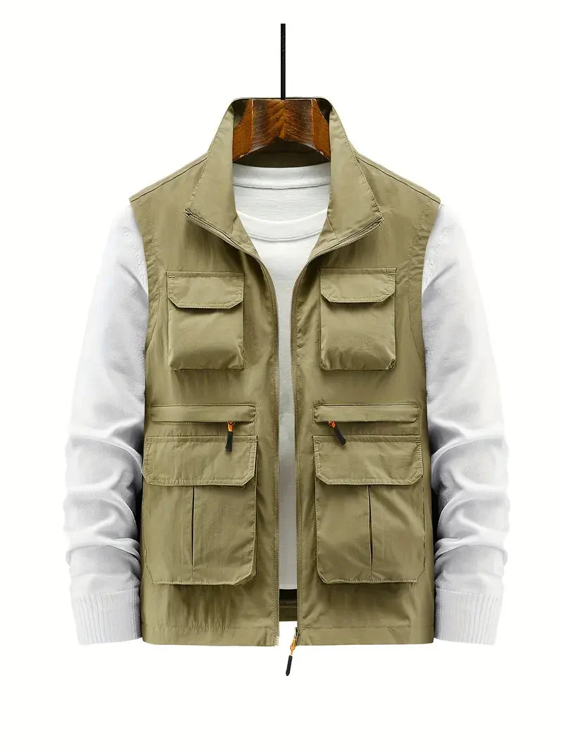 EzekielĀ® | Trendy Multi-Pocket Vest For Men - Image 3