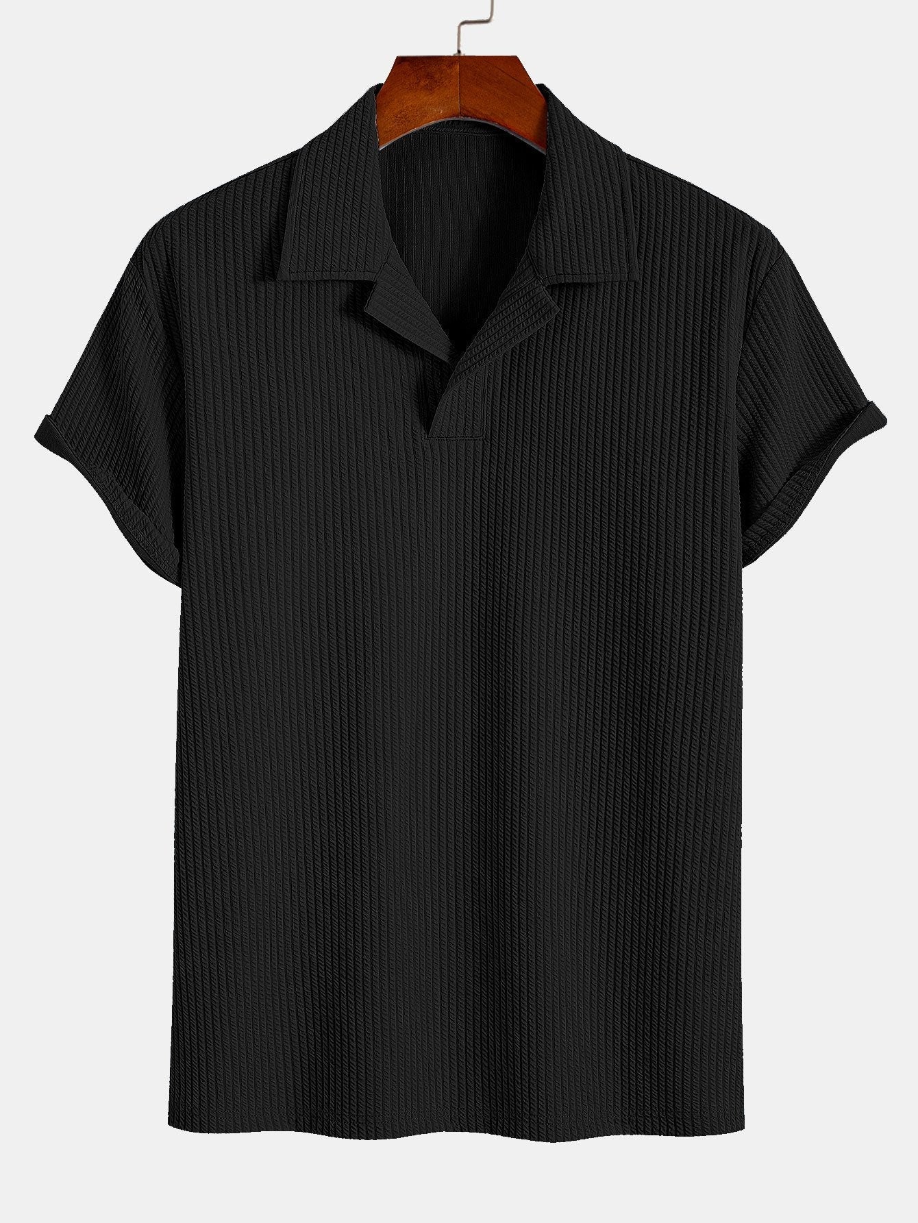 Ezekiel | Ribbed Cuban Collar Polo - Image 3