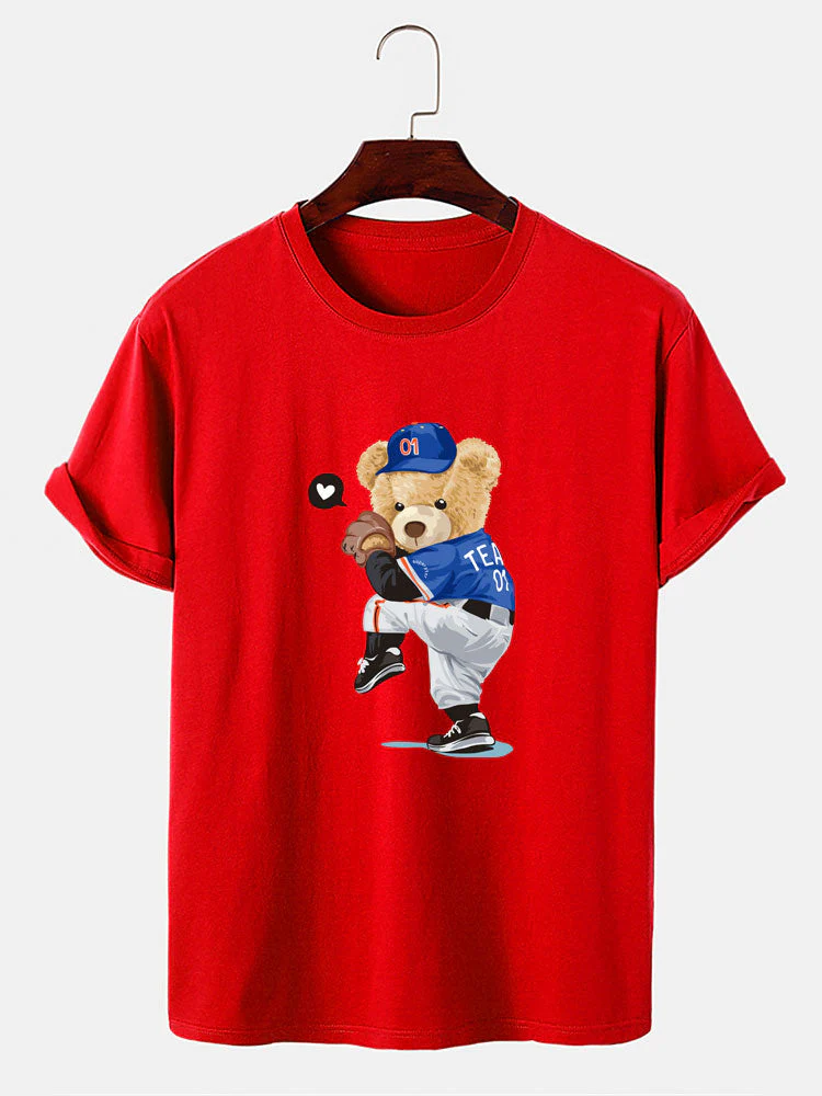 Ezequiel® | Baseball Bear Bear Print T-Shirt - Image 12