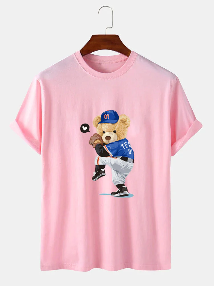 Ezequiel® | Baseball Bear Bear Print T-Shirt - Image 2