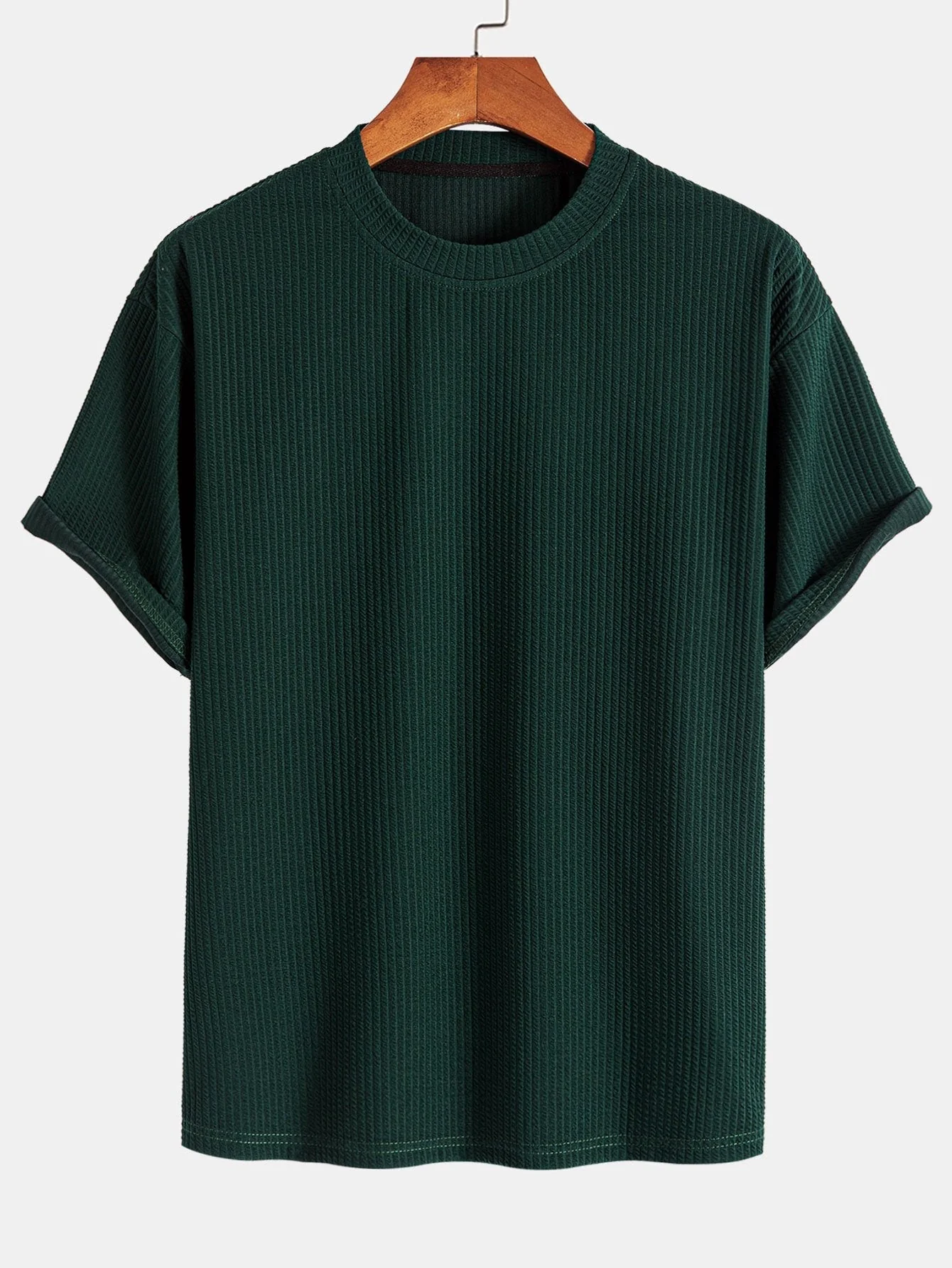 Ezequiel® | Relax Fit Ribbed T-Shirt & Drawstring Ribbed Shorts - Image 5